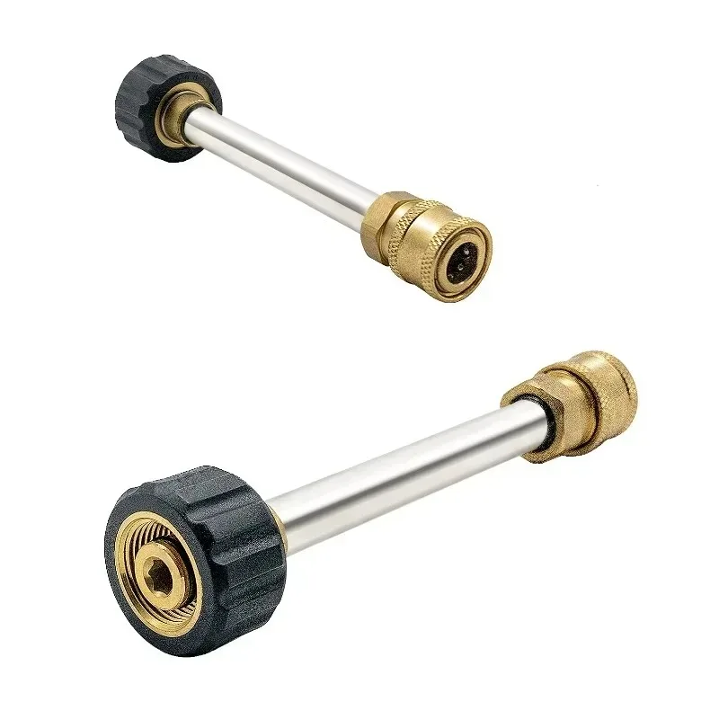 Adaptador de pistola de agua de alta presión, conector de latón para M22-14, Compatible con arandelas a presión de la serie HD
