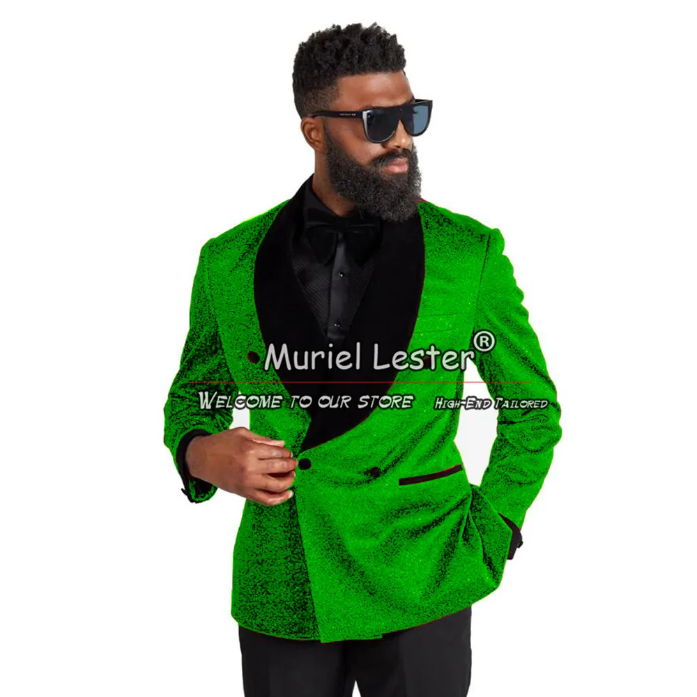 Costumes de Mariage en Velours pour Homme, Veste Rouge Kly avec Pantalon Noir, Smoking de Marié, Ensemble Blazer de Bal Personnalisé, 2 Pièces