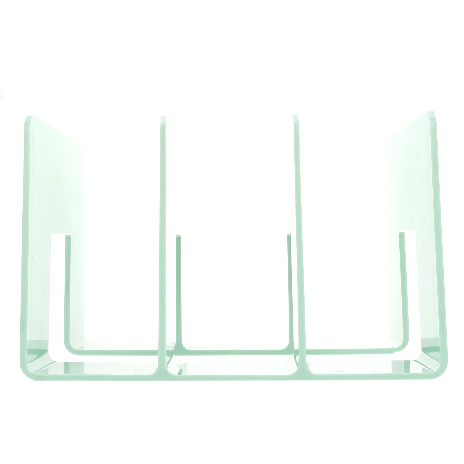 

Acrylic Bookend Shelf Organizer Heavy Duty Stand Home Office Decorative Book Rack Desktop Book Organizer Support Nice