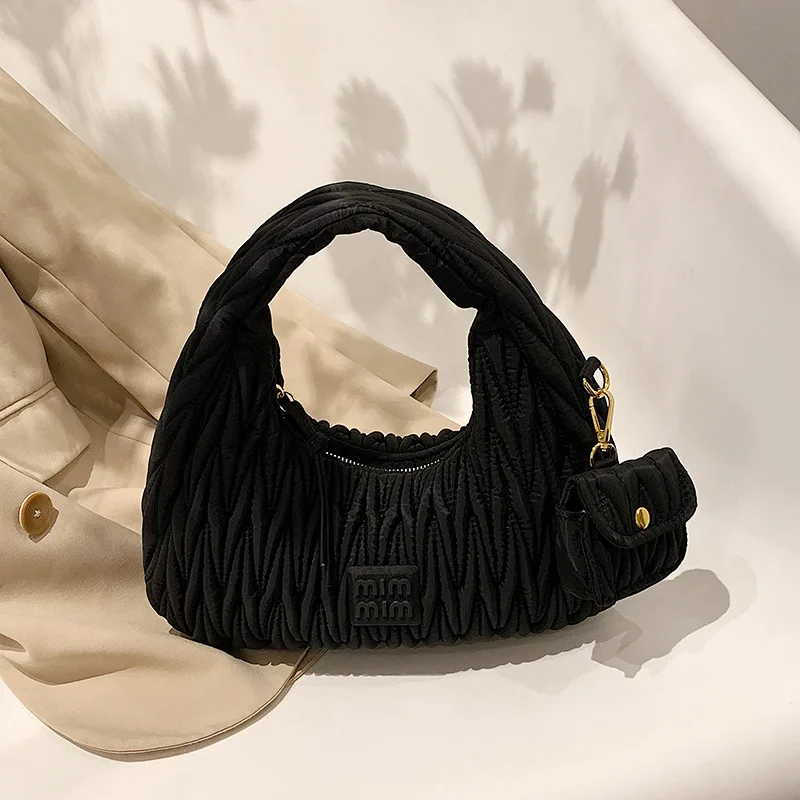 Crossbody Bags Women Luxury Shoulder Bag Fashionable Texture Pleated Armpit Bag Handbag Simple Fashion Handbag Handbags