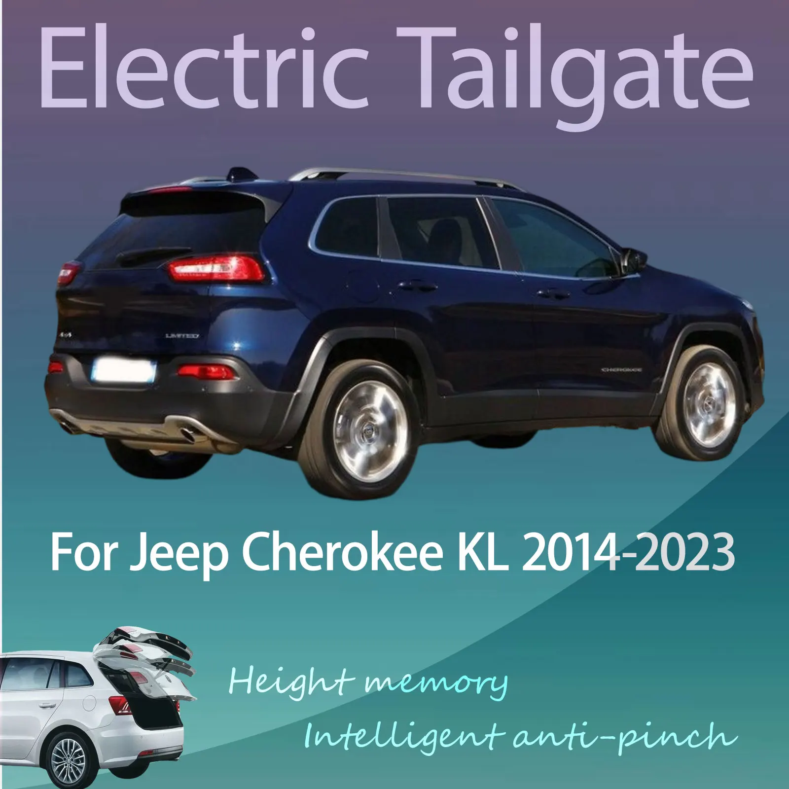 

For Jeep Cherokee KL 2014-2023 Electric Modified Tailgate Intelligent Height Automatic Lifting Key-Controlled