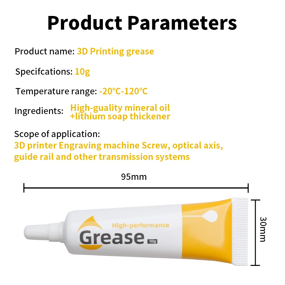 Gear Grease Lube For 3D Printer Reduce Noise Good Lubrication Effect Lubricating Oil For Creality Ender3 V3 SE/K1/K1C/K1 Max