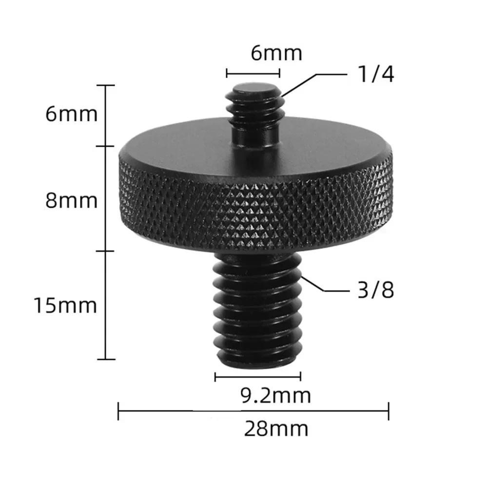 Adaptor dudukan sekrup berulir pria wanita 1/4 3/8 ke 5/8 untuk kamera Tripod Studio dudukan adaptor sekrup berulir