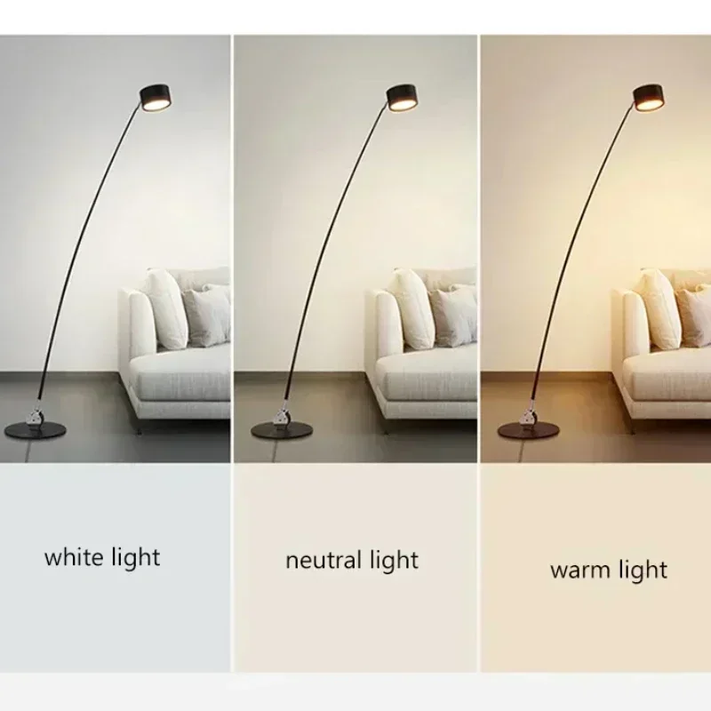 Imagem -06 - Minimalista Longo Pólo Luzes Led pé Pesca Luz Lâmpada de Assoalho Decorações Home Living Sofá Canto Quarto Cabeceira