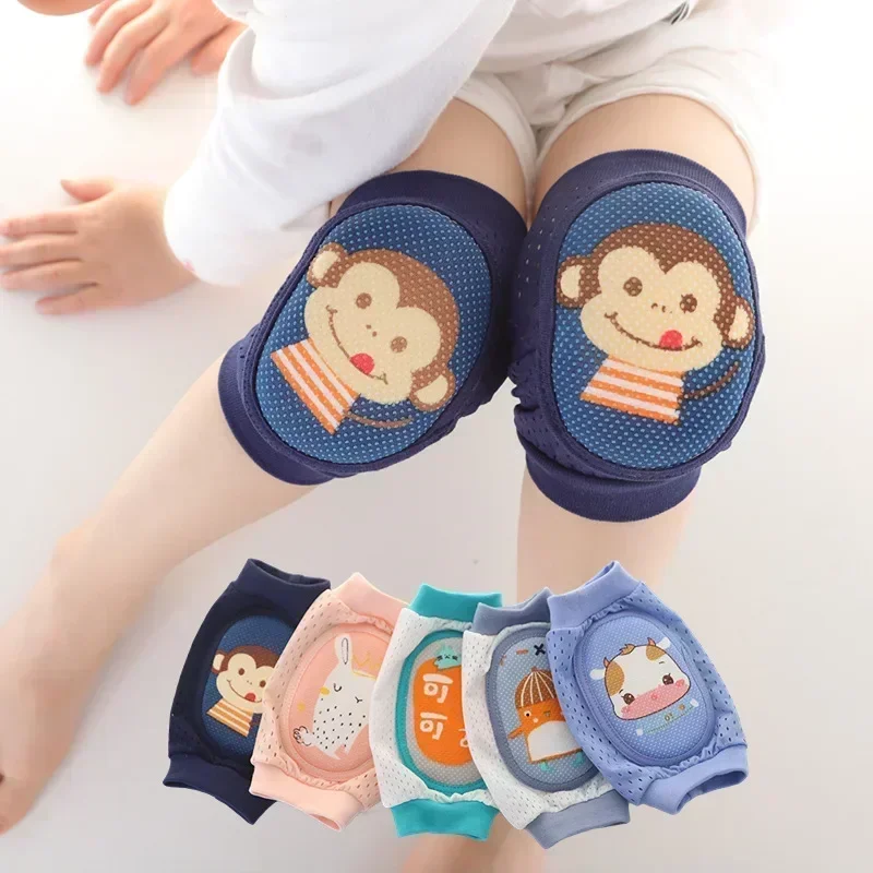 

Baby Knee Pad Girls Boys Anti-slip Summer Mesh Knee Pads Newborn Protector Crawling Elbow Cushion Children Leg Warmer Kneecaps