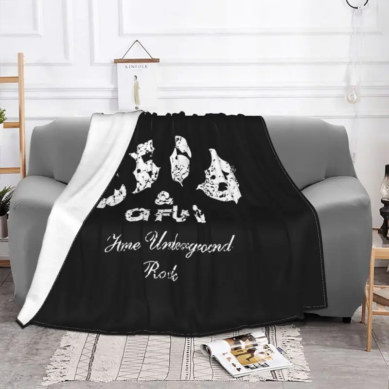 Cbgb Distressed Rock N Roll Punk Music Band Blanket Thick Fashion Ultra-Soft Sofa Dedicated Decorative Sofa