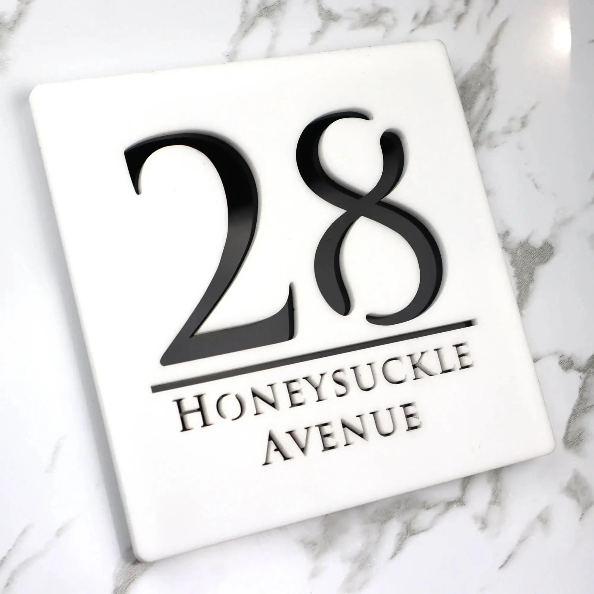 3D acrylic personalized customized modern family residence hotel outdoor house number DIY digital letter house number