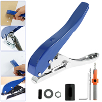 1 set Handheld Single Hole Punch 5/16inch Heavy Duty Hole Puncher Portable Hole Edge Banding Punching Plier Paper Cards Photos