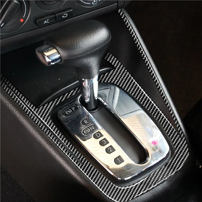 

For VW Golf 4 GTI Jetta MK4 1999-2004 Carbon Fiber Interior Auto Gear Shift Control Panel Decoration Sticker Cover Trim Frame