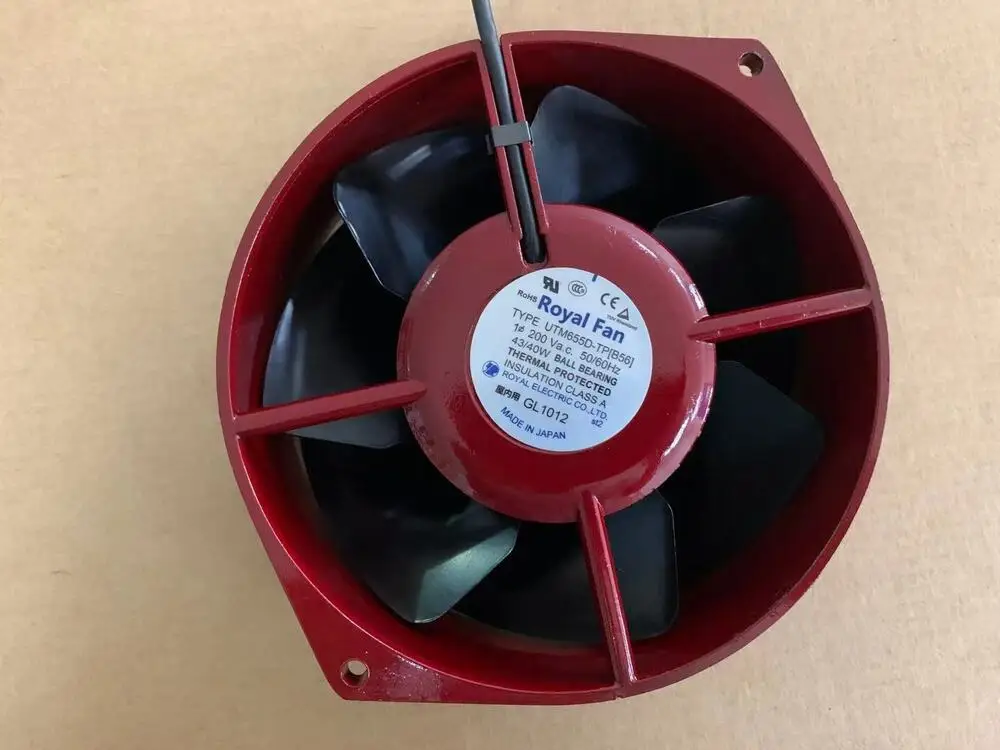 1PC ROYAL FAN UTM655D-TP[B56] 200V 43/40W high temperature resistant cooling fan