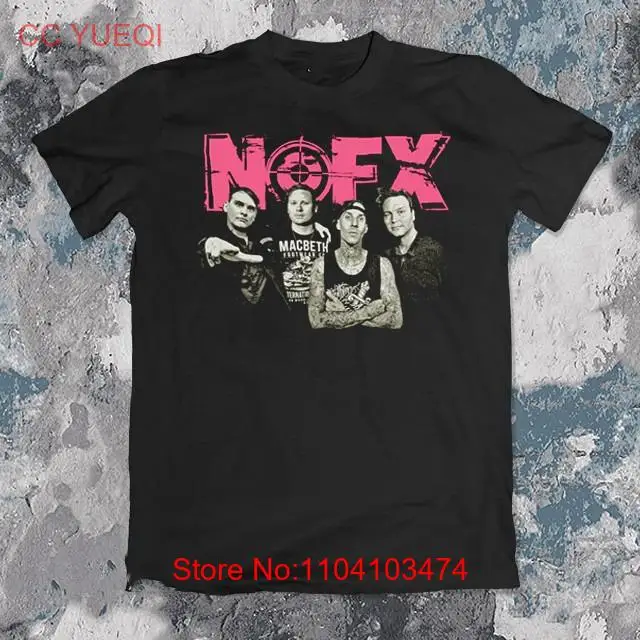 

Nofx Band Mem Полный размер до 4XL Черная футболка из 100% хлопка TT1249