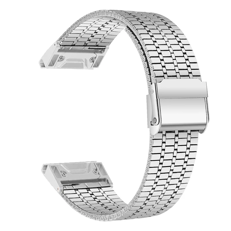 For Garmin Fenix E 47mm Stainless Steel Watchband For Garmin Fenix 8 47mm Metal Bracelet For garmin fenix 7 6 5 Quick Fit Strap