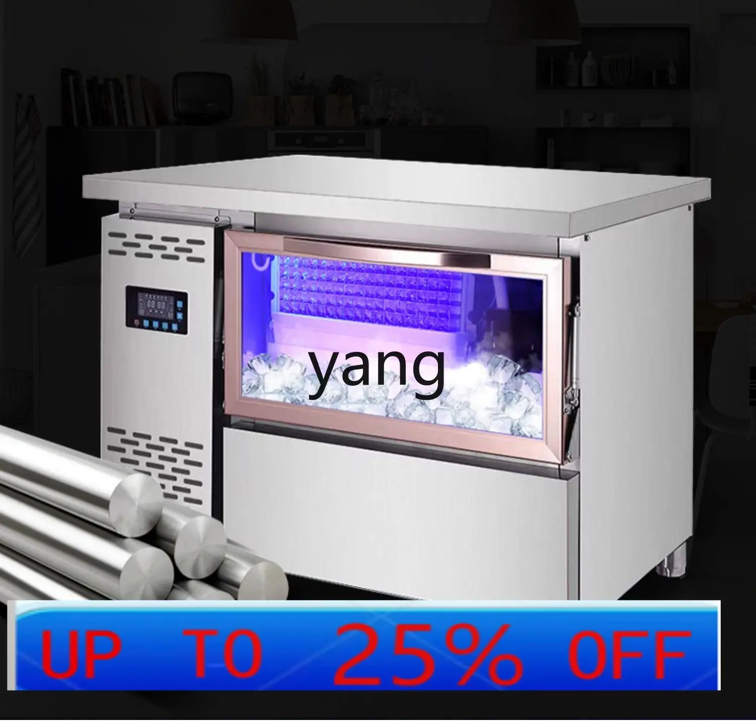 

lmm Ice Machine Automatic Commercial Milk Tea Shop Small Ice Cube Making Machine