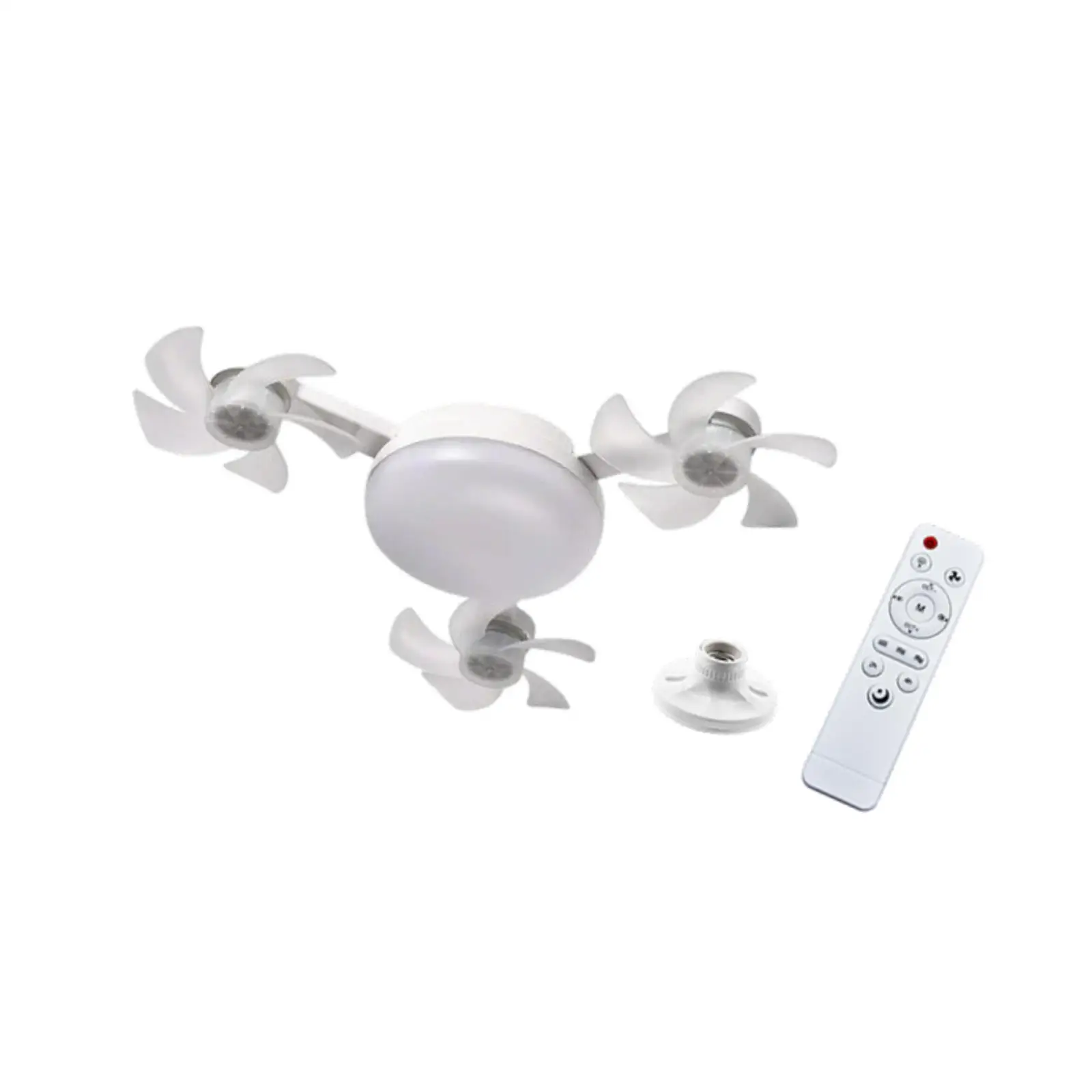 

Ceiling Fan Light Lighting Fixture and Remote Control 3 Colors Stepless Wind