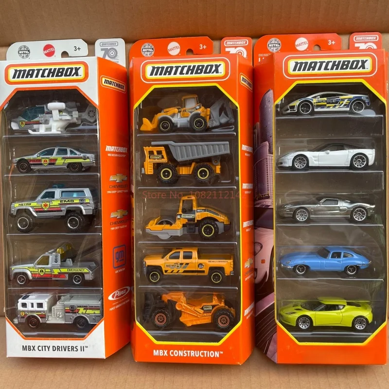 New 2026 Matchbox Five Car Set HVT 1:64 Series Die Casting Alloy