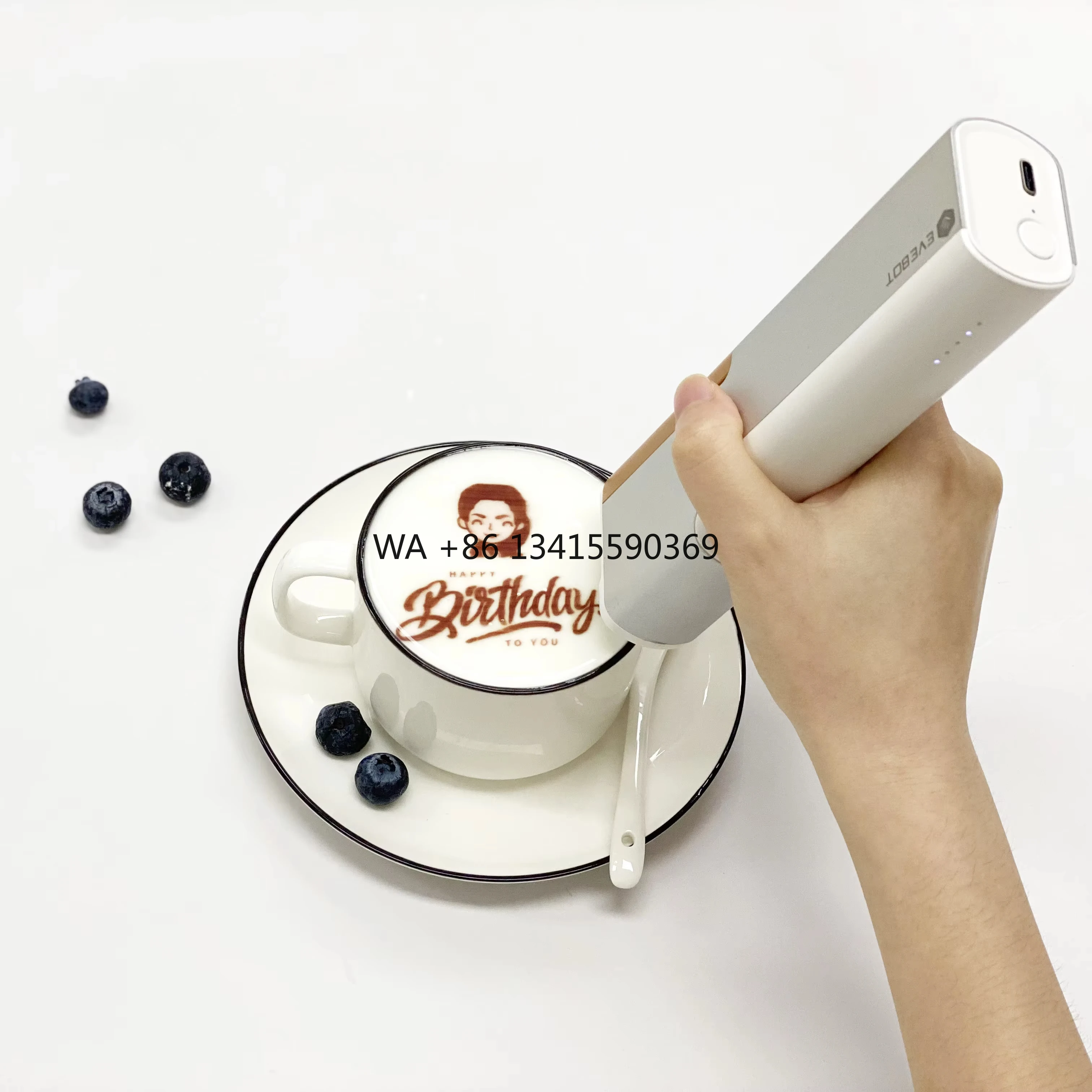 

2025New Innovative Product PrintPen Edible Food Printer Portable Handheld Personalized Coffee Printing Machine