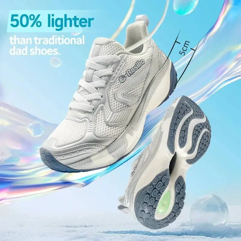 Casual Shoes ONEMIX Lightweight Dad Damping Sneakers Men Cushioning Running Sports For Women Soft And Elastic