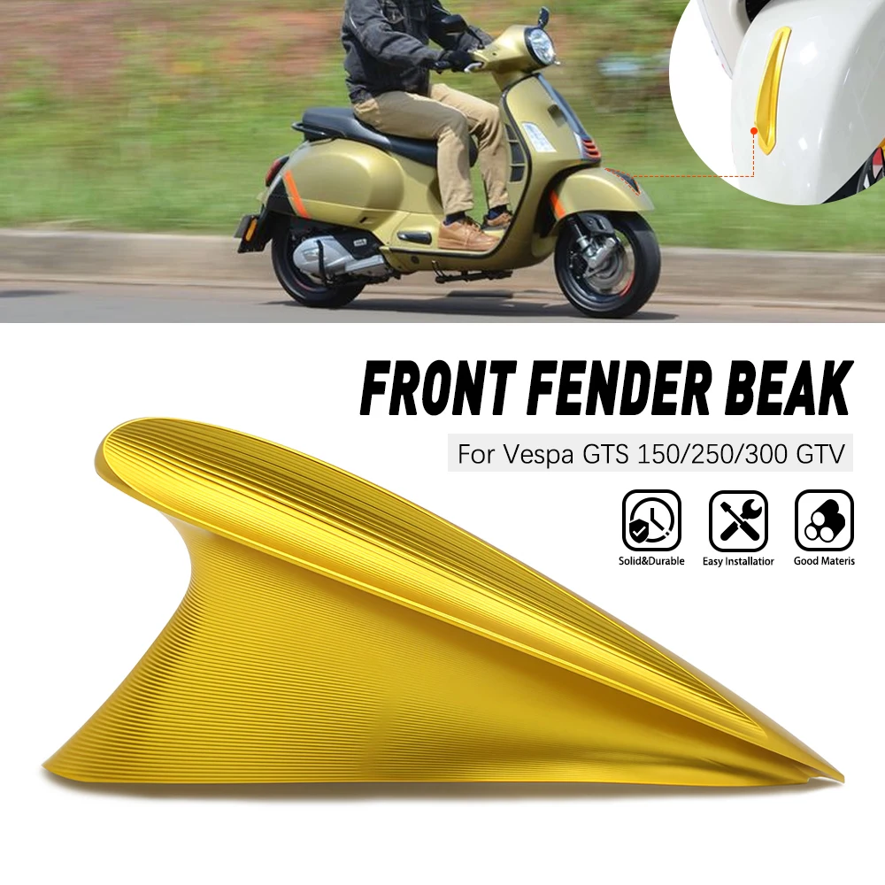 

For VESPA GTS300 Primavera 150 2023 2024 2025 4 Scooter Accessories Front Fender Nose Beak Cover Mudguard Decoration Cover
