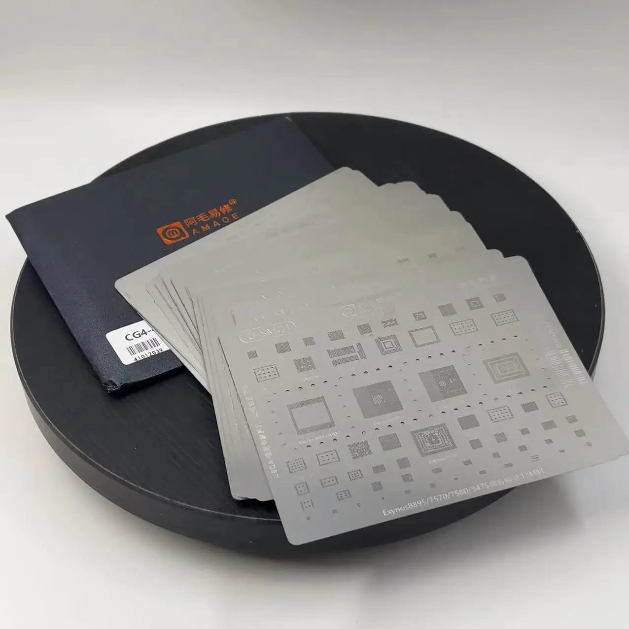 48PCS/Set BGA Rebolling Stencil Soldering Repair Steel Mesh U-HIS1-6 U-SMG1-5 IP5-17 Series QSD1-12 U-MTK1-9