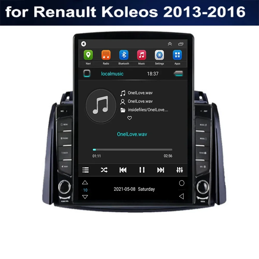 For Tesla Style 2 Din Android 13 Car Radio For Renault Koleos 2013 -035 Multimedia Video Player GPS Stereo Carplay DSP RDS Camer