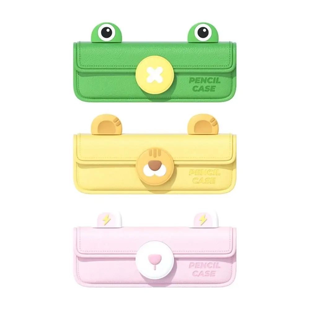 

Cute Pencil Case Frog Tiger Bunny Shape Large Capacity EVA Pencil Box Organizer Multifuntion Makeup Brush Bag Children