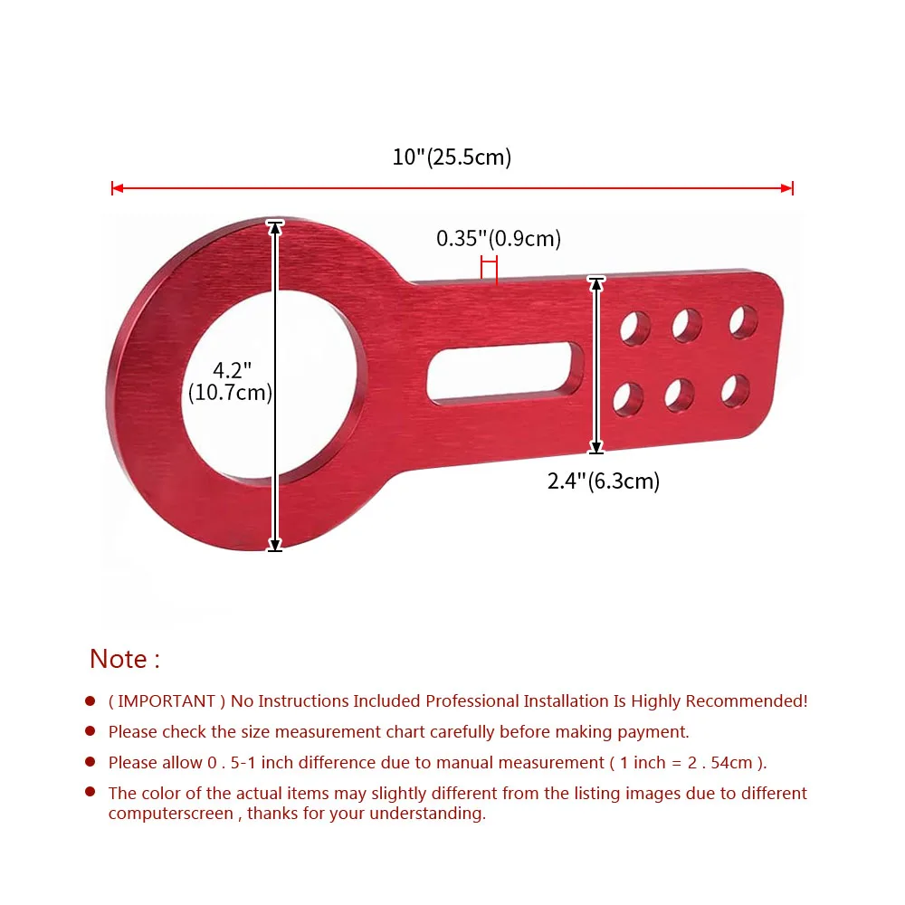 Gancho de reboque dianteiro universal, para honda civic ek eg acura integra dc, conjunto de gancho de reboque, liga de alumínio