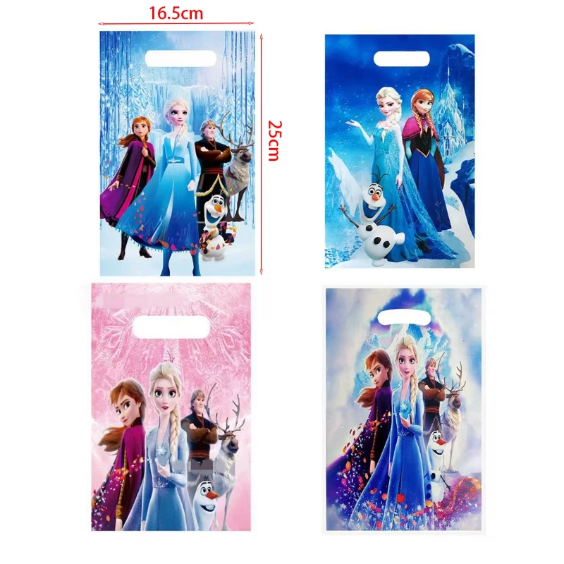 Frozen Princess Gift Bag Candy Treat Bag Anna Elsa Goody Bag Olaf Party Favor Bag Loot Bag for Kids Birthday Party Supplies