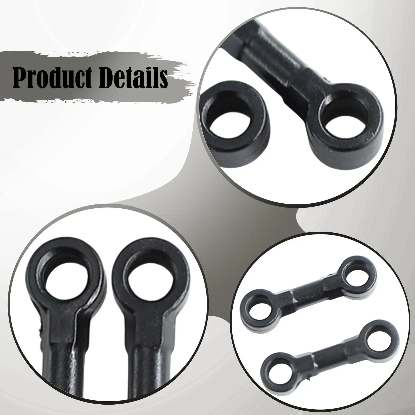 2x varillas de enlace de dirección para Wltoys 244016 piezas de coche RC juego de varillas de dirección de repuesto