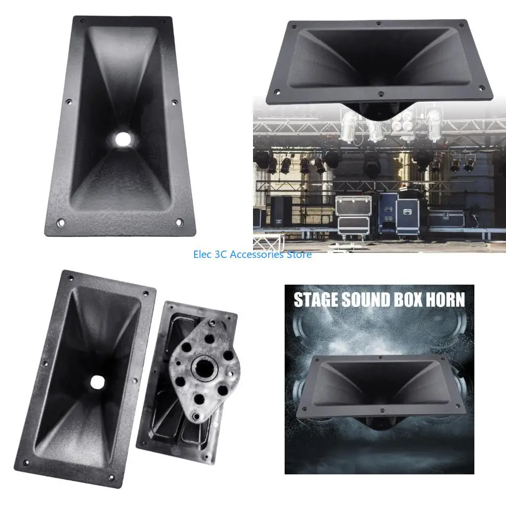 Y51A Lightweight 295x145mm Plastic Speakers Horn For Enhanced Music Projection In Outdoor Event And Stage Performances