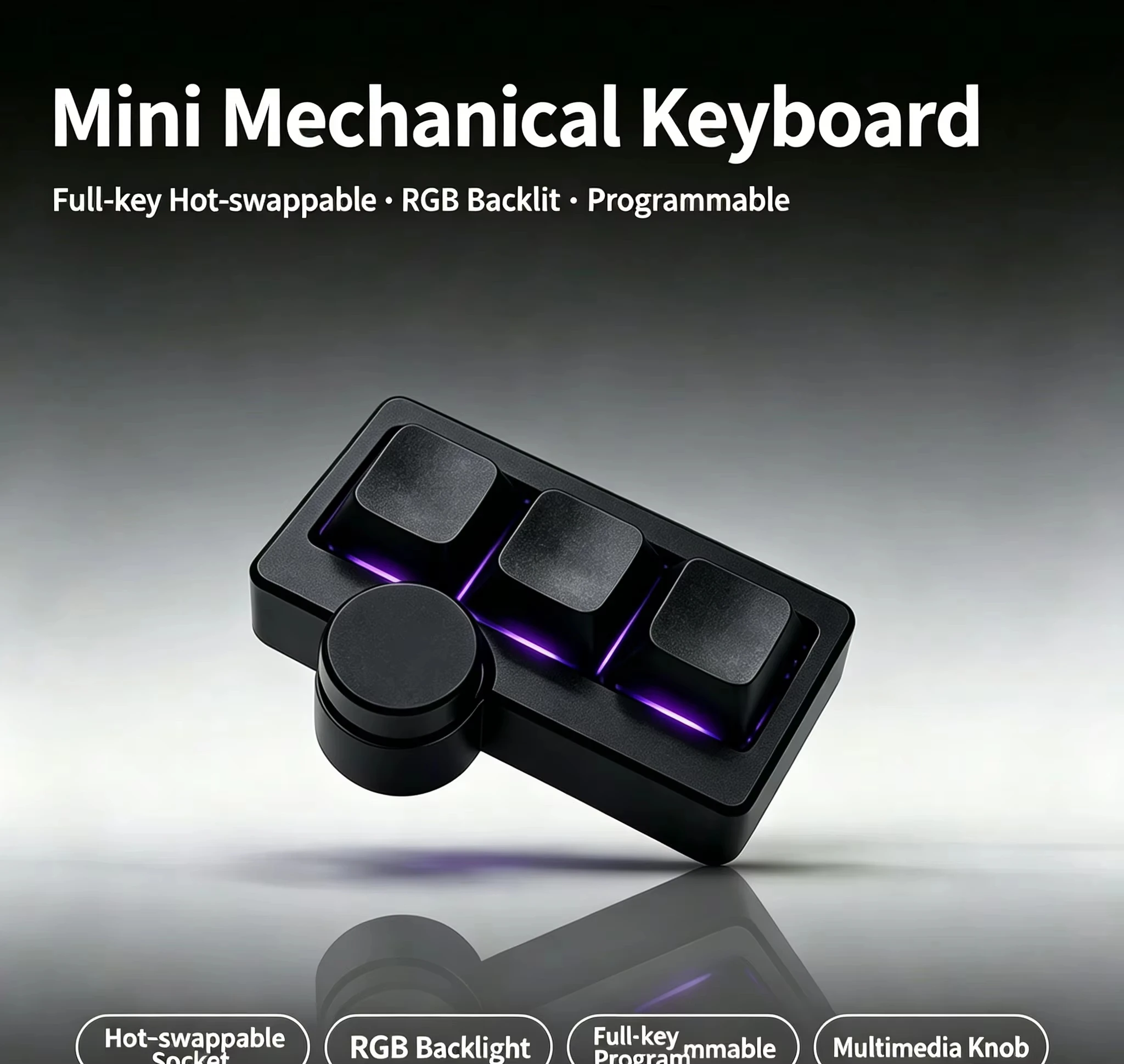 RGB Hot-Swappable Mini Gaming Keyboard