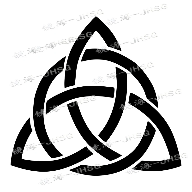 Knot Triquetra Trinity Celtic Symbol Fun Car Stickers and Decals KK Vinyl Waterproof Vehicle External Decoration Accessories