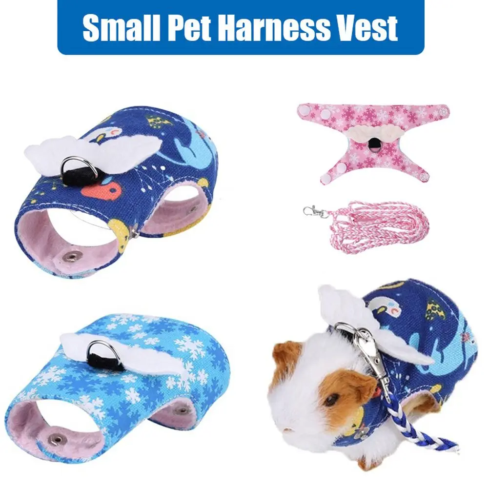 

Cute Small Gerbil Nylon Rope For Rat Squirrel Chinchilla Lovely Mouse Vest Hamster Leash Pet Supplies Walking Lead