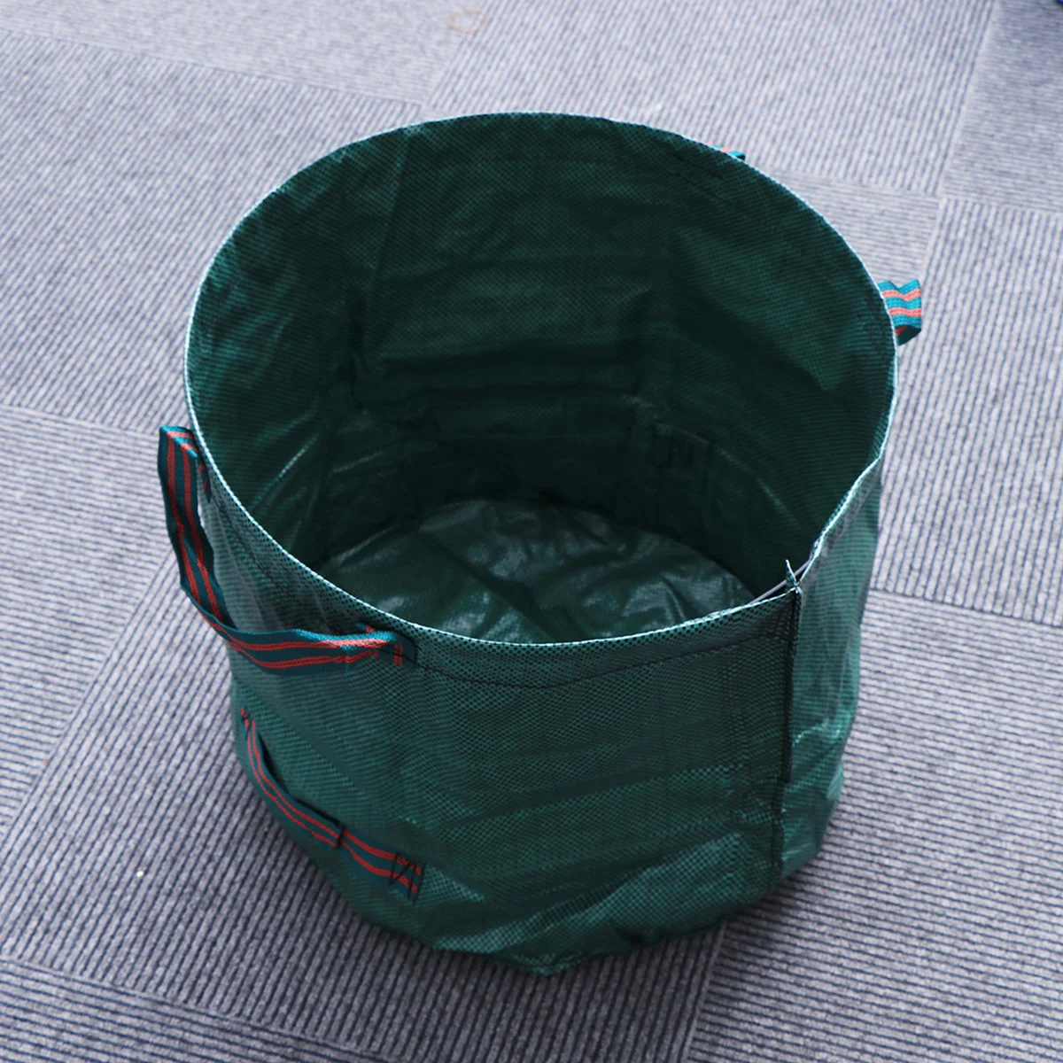 120L Large Capacity Garden Bag Reusable Leaf Sack Trash Can Foldable Garden Garbage Waste Collection Container Storage Bag (Gree