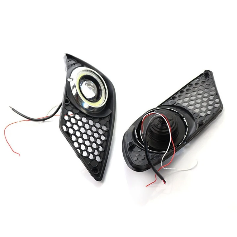 

Suitable for Mercedes-Benz C-Class W204 08-10 years modified convex mirror white light angel front bumper fog light grille