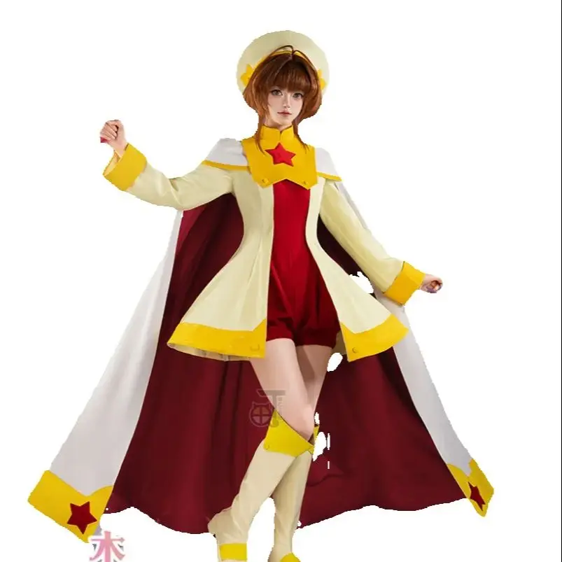 

CosAn Anime Cardcaptor Sakura KINOMOTO SAKURA Cosplay Costume Cute Dress Card Captor Activity Party Role Play Clothing New