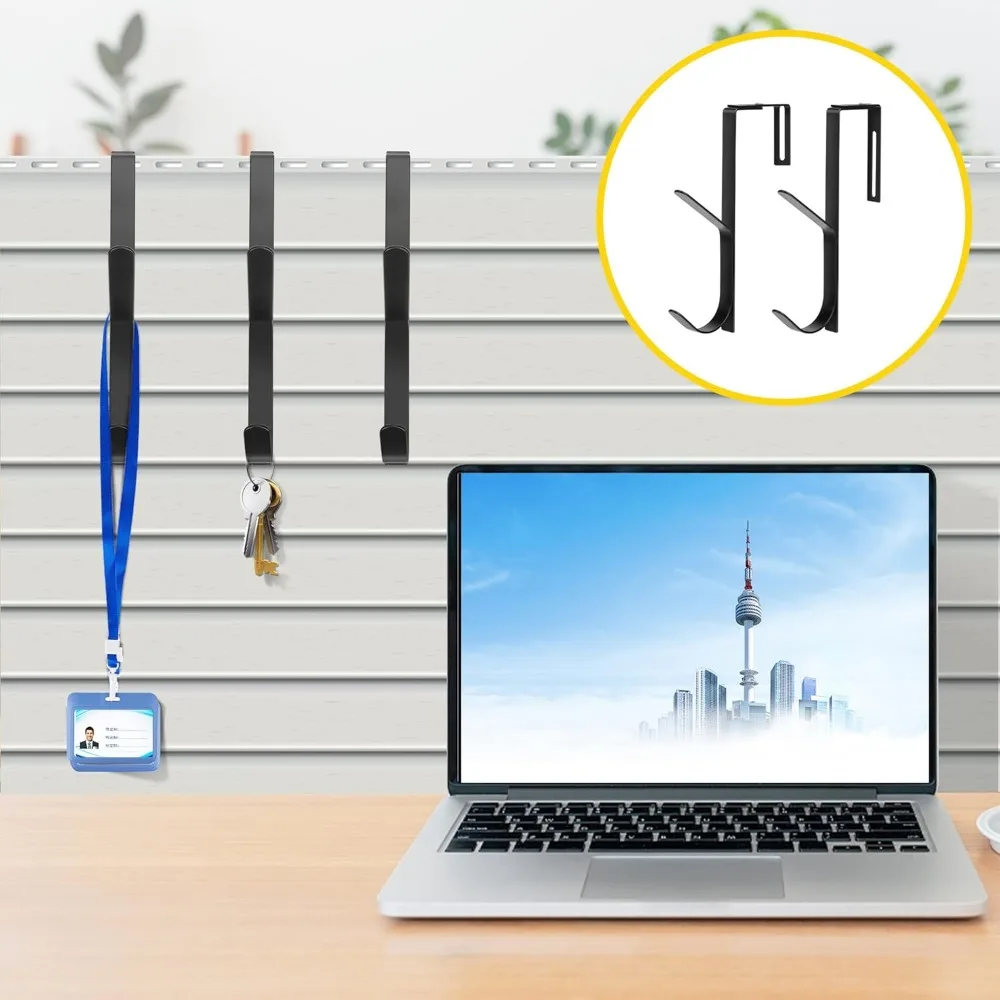 خطافات معطف مزدوجة قابلة للتعديل، خطافات معطف جدارية مكعبة سميكة، خطافات معدنية مزدوجة فوق اللوحة مناسبة مقاس 1.35 إلى 3.5 بوصة