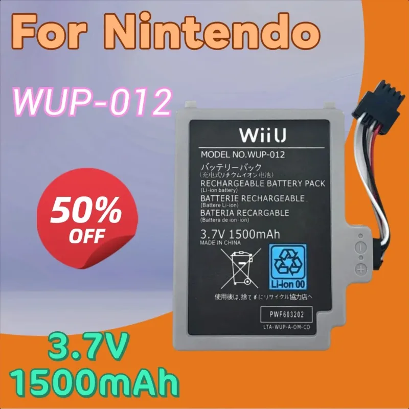 

1500mAh WUP-012 Replacement Battery for Nintendo Wii U Gamepad Controller Gamepad Battery