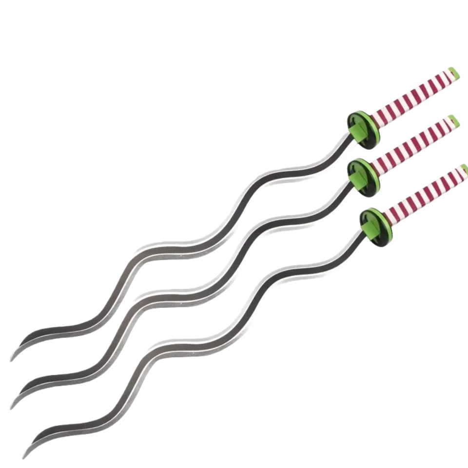 Katana in Legno 104cm, Spada con Lama a Serpente, Coltello Ninja, Prop per Cosplay Anime, Katana Giapponese a Grandezza Naturale, Sciabola Samurai Originale, Regalo