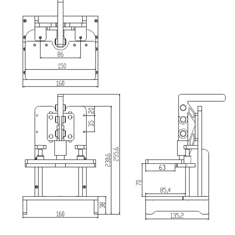 Telaio di prova universale PCB Test Jig Stereo Frame PCBA Test Circuit Board Fixture Tool