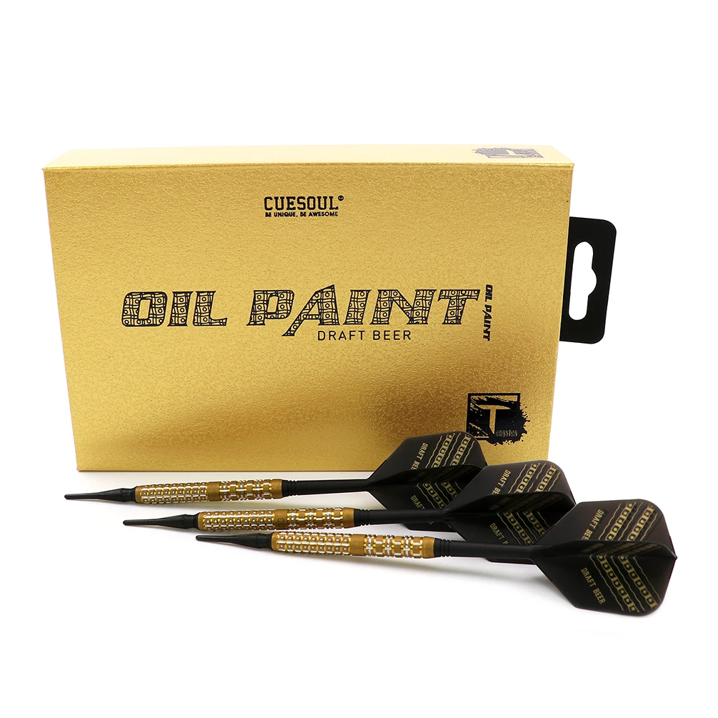 

CUESOUL DRAFT BEER Oil Paint Finished-21g Soft Tip 90% Tungsten Darts