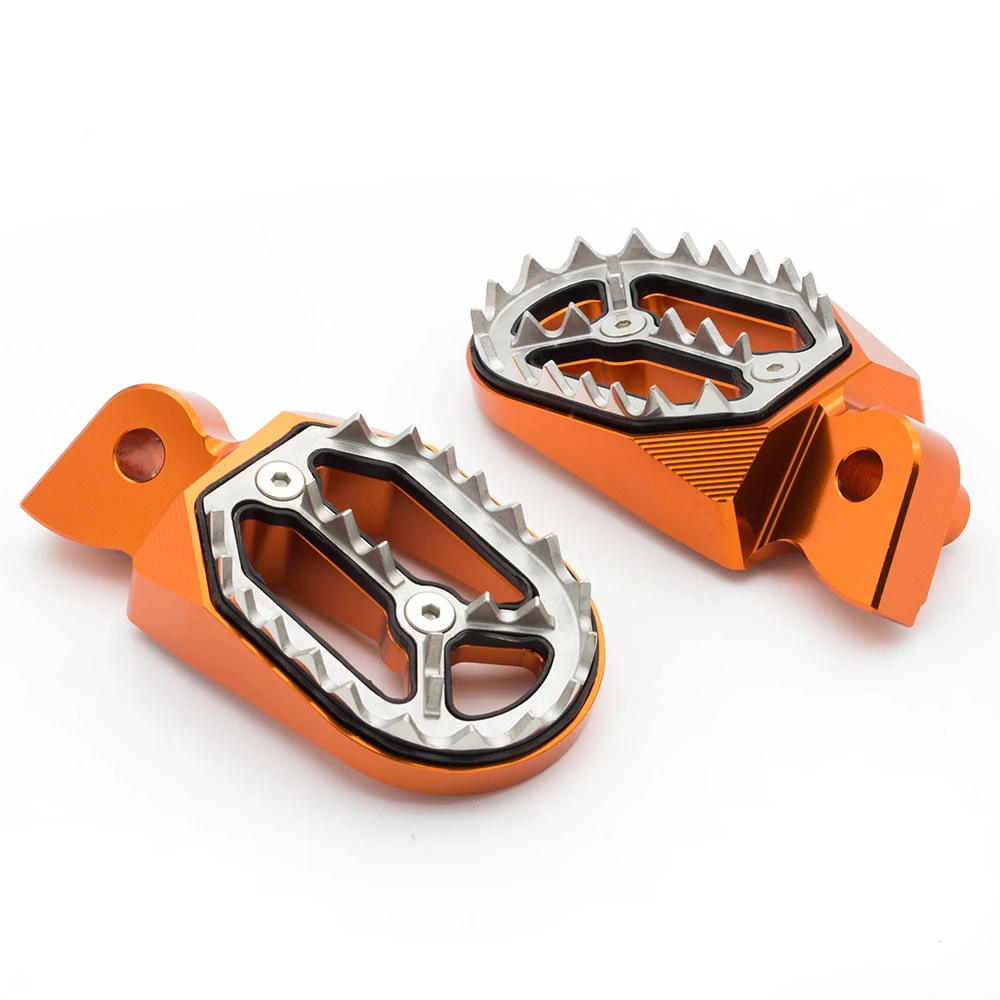 

For Yamaha YZ85 125 250 YZF250 WR250F 1999-2022 YZF450 2004-2022 FXCNC Aluminum Footrest Footpegs Foot Pegs Pedal Shark Teeth