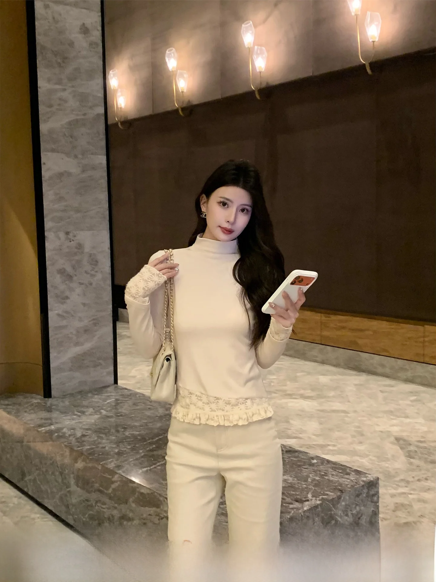 

Женская вязаная кофта Kun【Rouer】с флисовой подкладкой, облегающая, утепленная, для ношения под одеждой, с эффектом похудения, новая модель, из шерстяной смеси