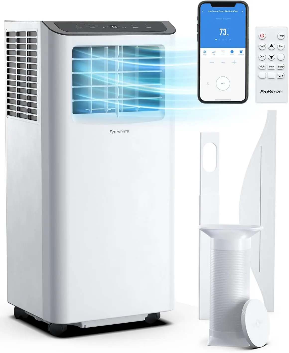 4 in 1 Portable Air Conditioner for Room 10000 BTU 450SqFt Air Conditioning Unit, Smart Air Conditioner with Fan