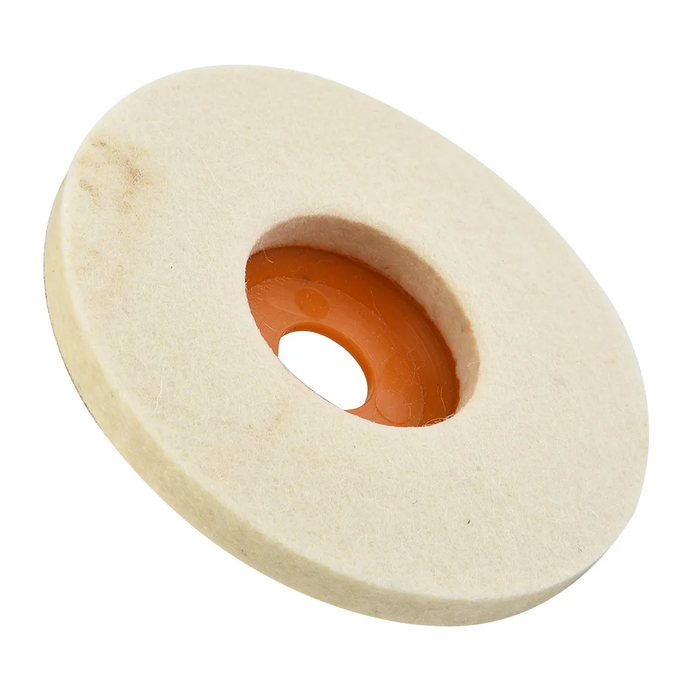 Roda De Polimento De Lã Almofadas De Lustro, Rebarbadora, Almofada De Polimento De Feltro, Vidro De Disco, Móveis, Ferramentas De Mármore, 100mm, 1Pc