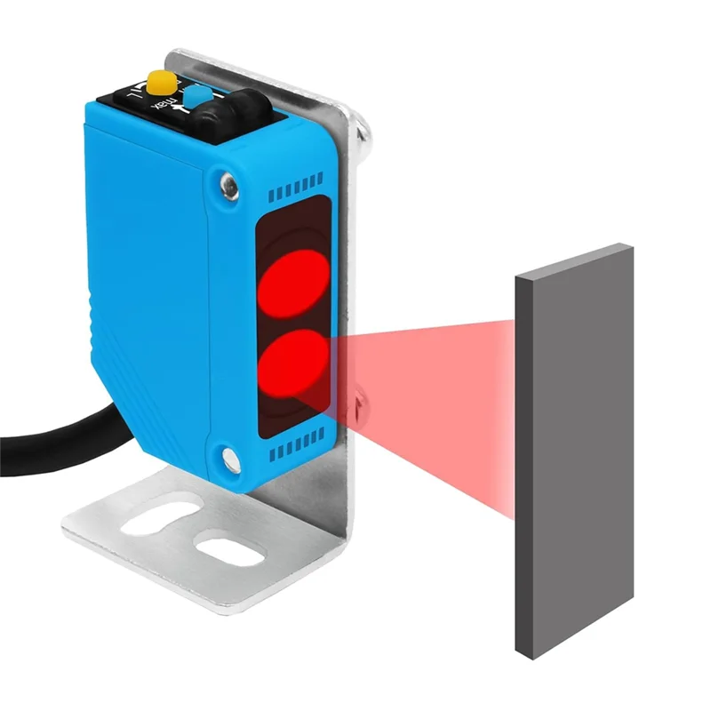 

Photoelectric Sensor Switch NO+NC,DC10-30V Reflective Photoelectric Sensor Photovoltaic Sensor Garage Parking Sensors NPN-AA26
