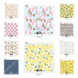 Strawberry Lemon Sunflower Layered Production Stencil Scrapbook Diary Decoration Embossing Template Diy Greeting Card Handmade