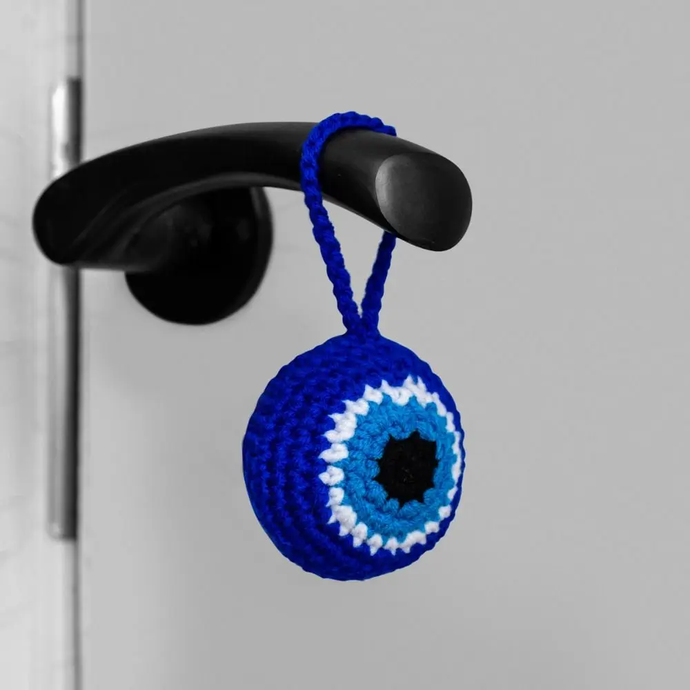 

Plush Lucky Eye Keychain Blue Eye Various Colors Lucky Eye Pendant Hand of Fatima Tassel Pendant Car Hanging Charm Bag Charms