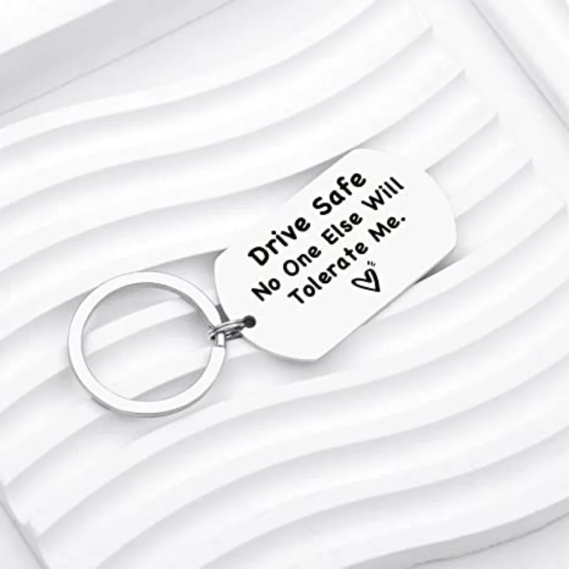 Drive Safe Keychain for Boyfriend Gifts from Girlfriend Cute Valentines Christmas Gifts for Drive safe