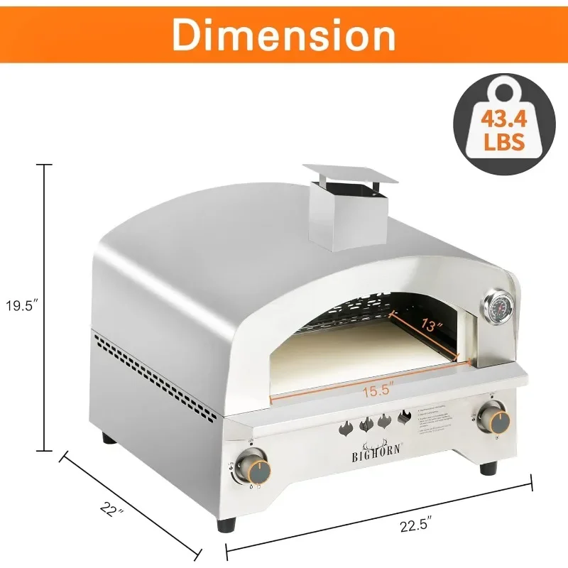 Gas Pizza Oven, Portable Propane Pizza Oven