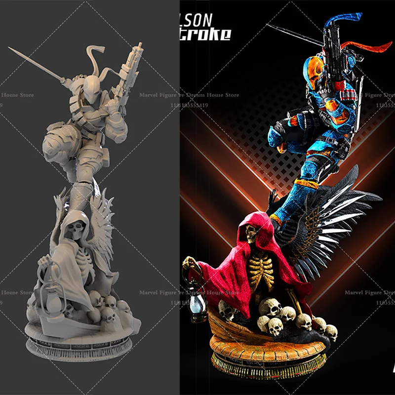 

1/24 1/12 Scale Deathstroke Wilson Assassin Transform People Superhero Comics DIY Self-assembled GK 3D Resin Un-panited Doll